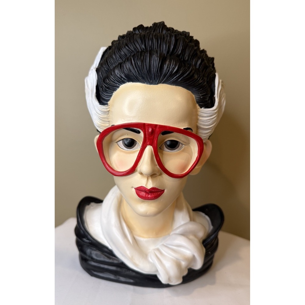 Halloween Bust The Bride Of Frankenstein‎ Retro Futuristic with 80's Red Glasses